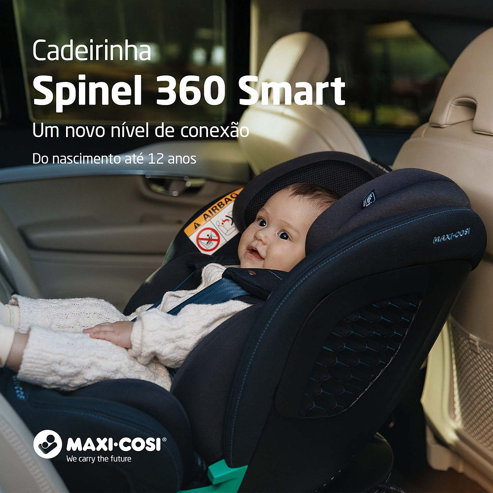 Cadeira Auto Spinel 360 Smart Authentic Black - Maxi-Cosi