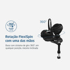 Bebê Conforto Pebble 360 Pro² com Base Family Fix Essential Black - Maxi-Cosi
