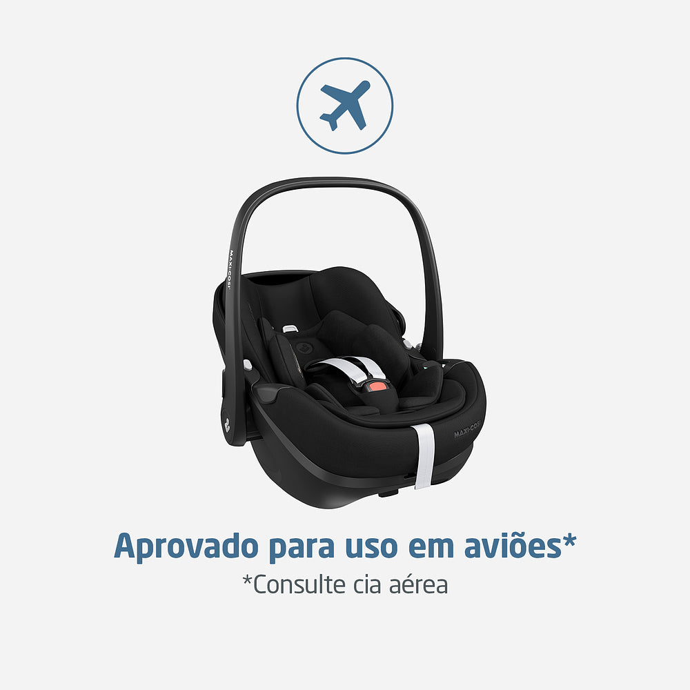 Bebê Conforto Pebble 360 Pro² com Base Family Fix Essential Black - Maxi-Cosi