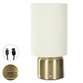 Luminária de mesa em metal – Dourado