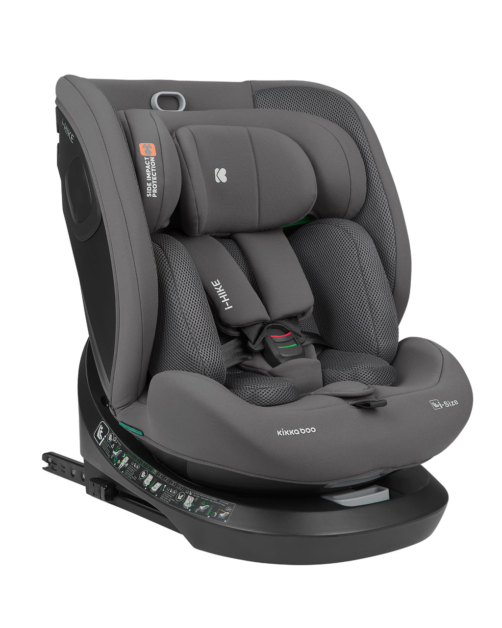 Cadeira de Carro Isofix I-Hike 360 (40 a 150cm) - Dark Grey - Kikka Boo