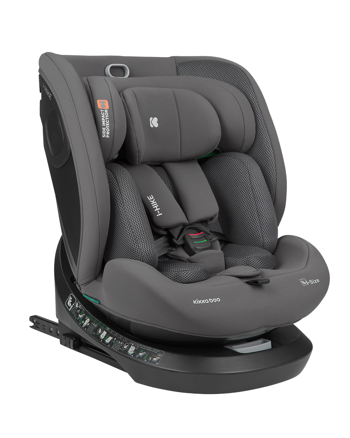 Cadeira de Carro Isofix I-Hike 360 (40 a 150cm) - Dark Grey - Kikka Boo