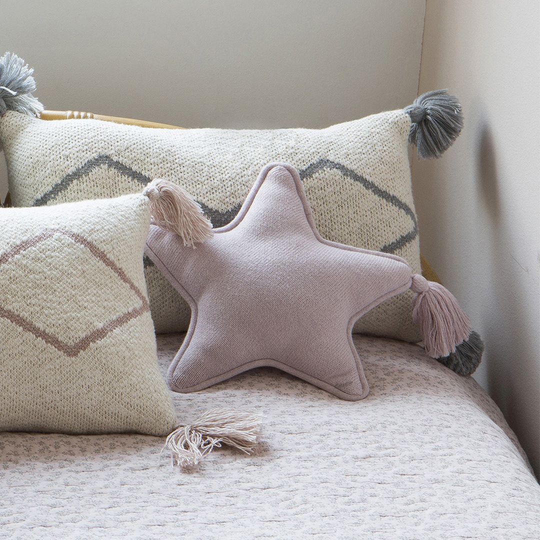 Almofada Lavável Brilha Estrelinha 25cm - Lorena Canals Marfim