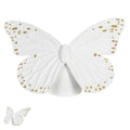Escultura decorativa borboleta – Branco Dourado