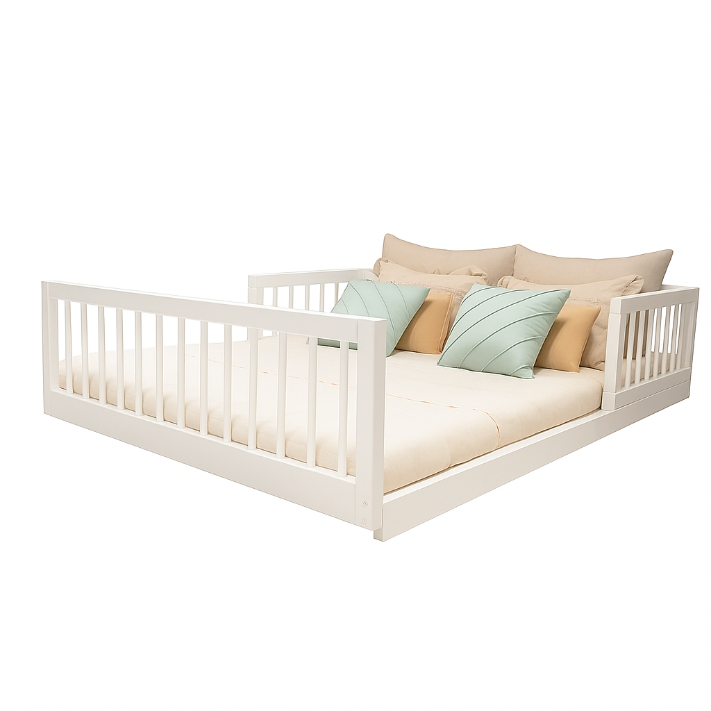 Cama de Casal Montessoriana Nantes Branca