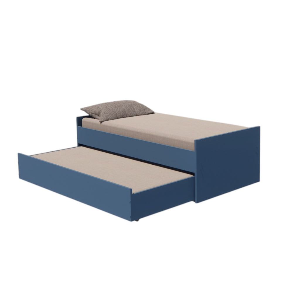 Cama Bicama Solteiro e Casal Versatile 3 em 1 - Azul Gude - Kartoon