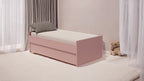 Cama Bicama Solteiro e Casal Versatile 3 em 1 - Rosa Ballet - Kartoon