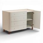 Cômoda Sleep COM704 com 4 Gavetas e 1 Porta - Branco - Sleeper