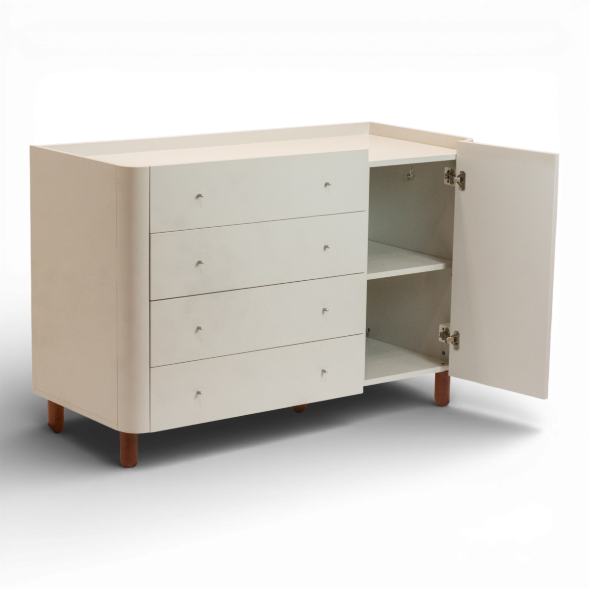 Cômoda Sleep COM704 com 4 Gavetas e 1 Porta - Branco - Sleeper