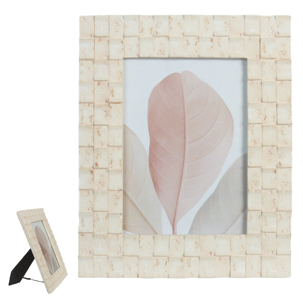 Porta retrato em poliresina 24cm – Natural