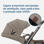 Carrinho Fame Max Twillic Truffle - Maxi-Cosi