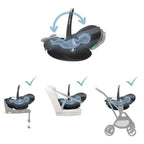 Bebê Conforto Pebble 360 Pro² com Base Family Fix Graphite - Maxi-Cosi