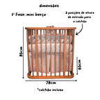Berço Berço Evolutivo Fases FAS-500 Madeira - Kartoon