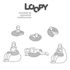Almofada de Amamentação Multifuncional Loopy Cinza Mescla - FOM