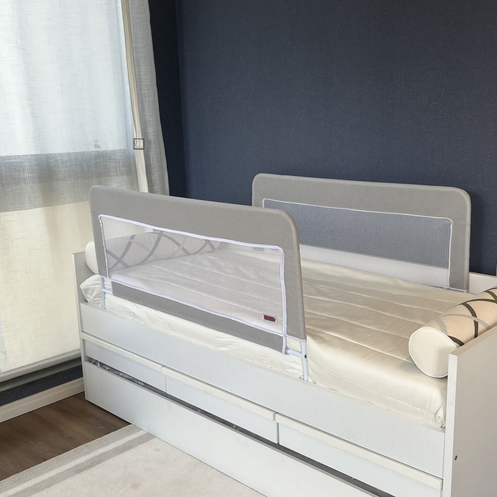 Grade de Proteção para Camas Premium 121cm x 60cm - Cor:Cinza
