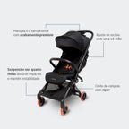 Carrinho de Bebê Oslo Carbon Black Sport - Maxi Cosi