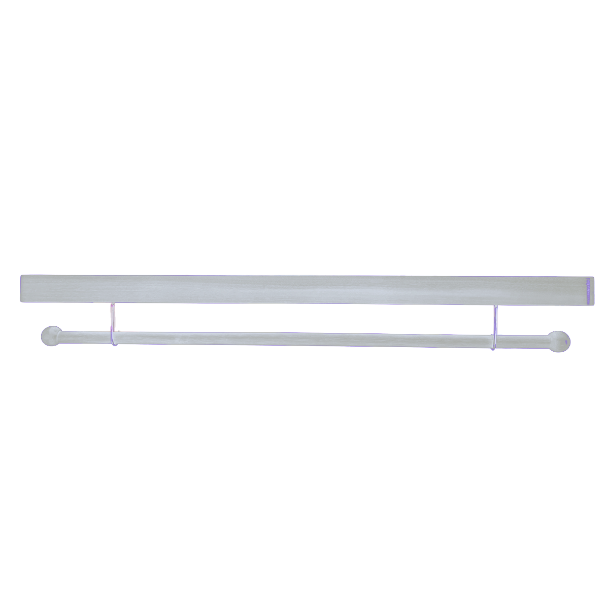 Prateleira com Varão Branco 1m