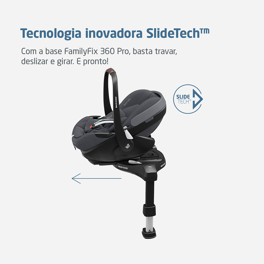 Bebê Conforto Pebble 360 Pro² com Base Family Fix Graphite - Maxi-Cosi
