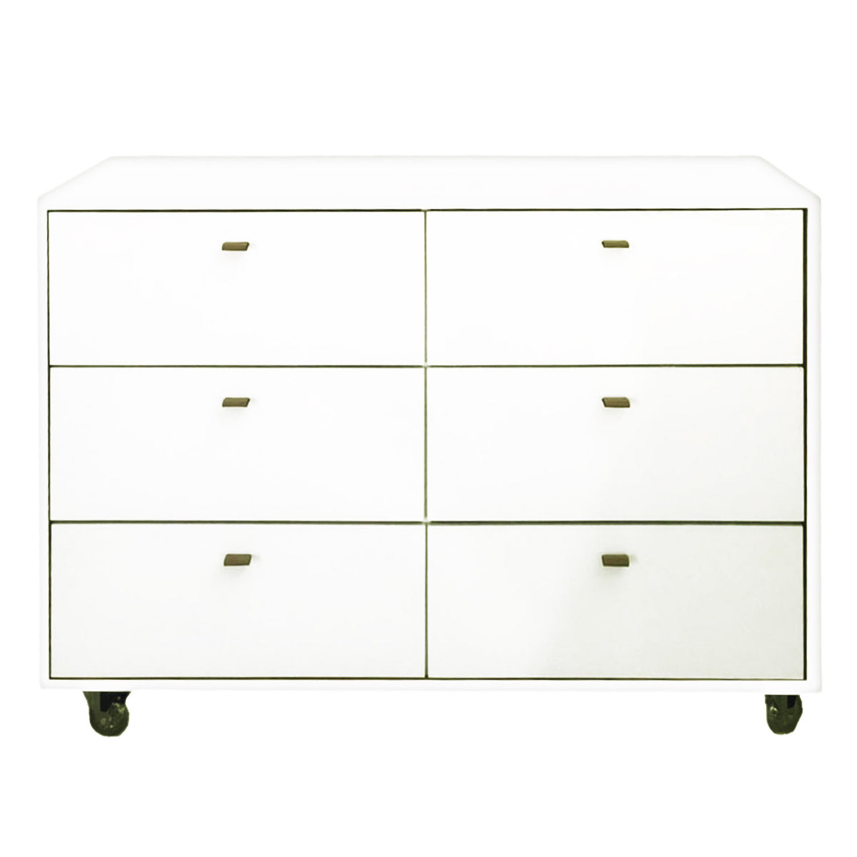 Cômoda Fazenda 6 Gavetas Caixa Branco FAZ-002 - Frente de Gavetas Branco - Kartoon