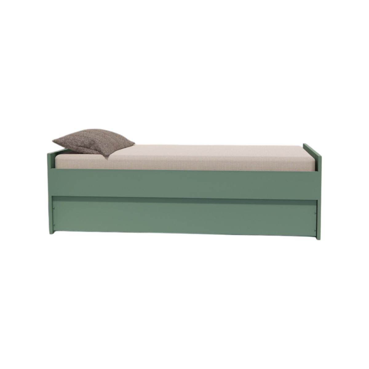 Cama Bicama Solteiro e Casal Versatile 3 em 1 - Verde Natureza - Kartoon