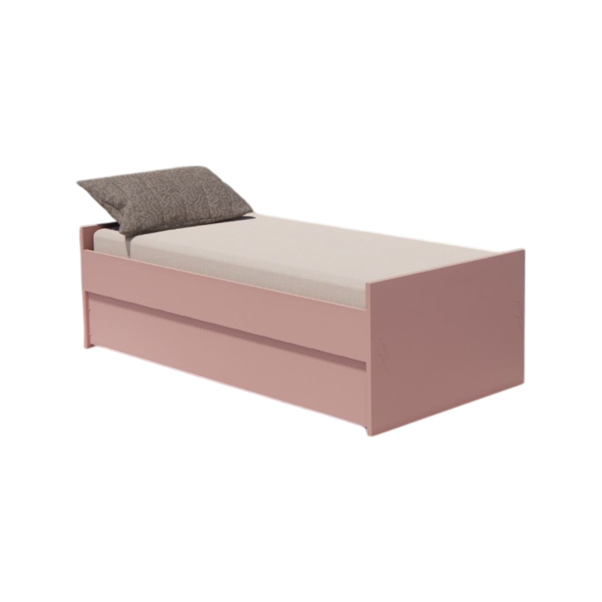 Cama Bicama Solteiro e Casal Versatile 3 em 1 - Rosa Ballet - Kartoon