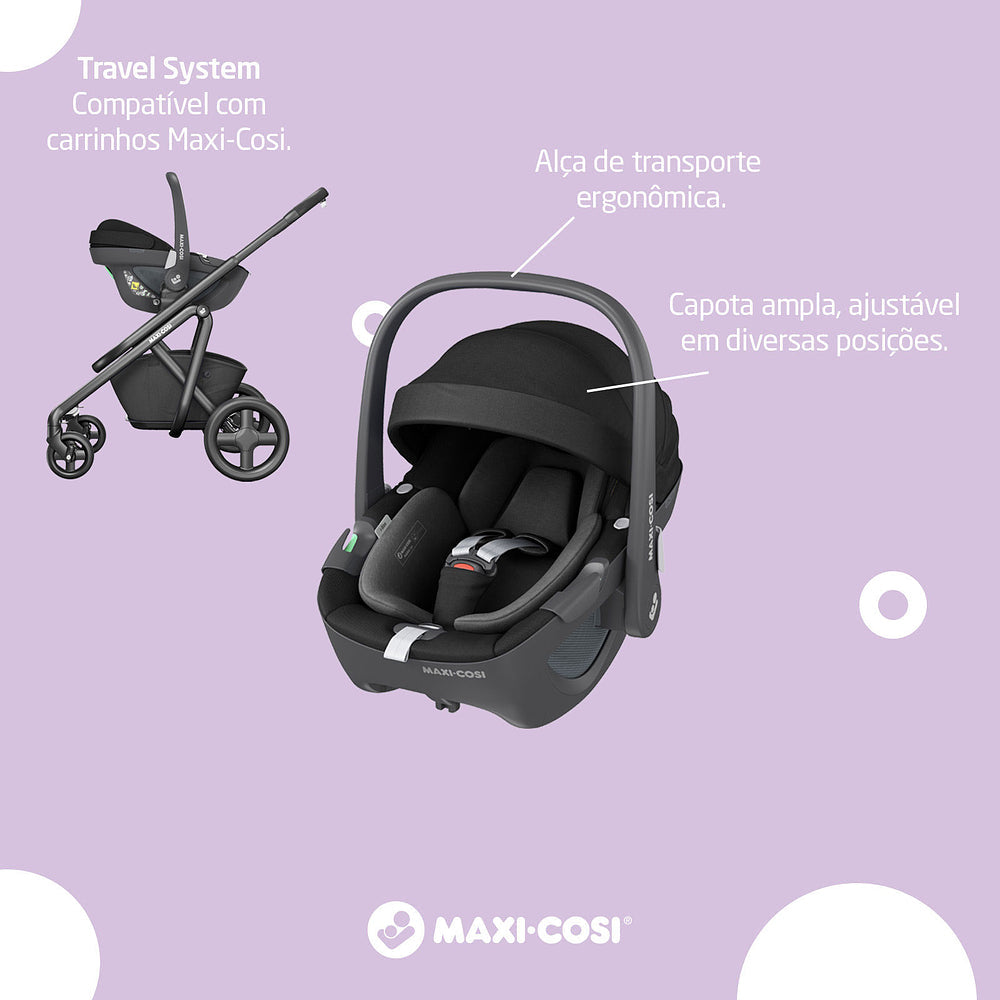 Bebê Conforto Pebble 360º com Base Essential Black - Maxi-Cosi