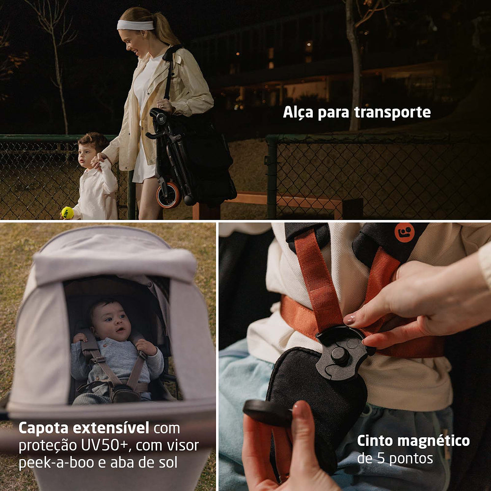 Carrinho de Bebê Oslo Carbon Black Sport - Maxi Cosi