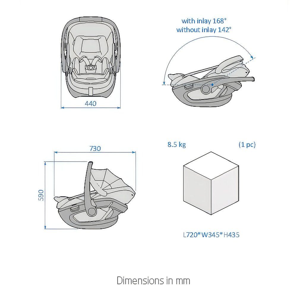 Bebê Conforto Coral Slide Pro + Base Slide Pro Oak Truffle - Maxi Cosi