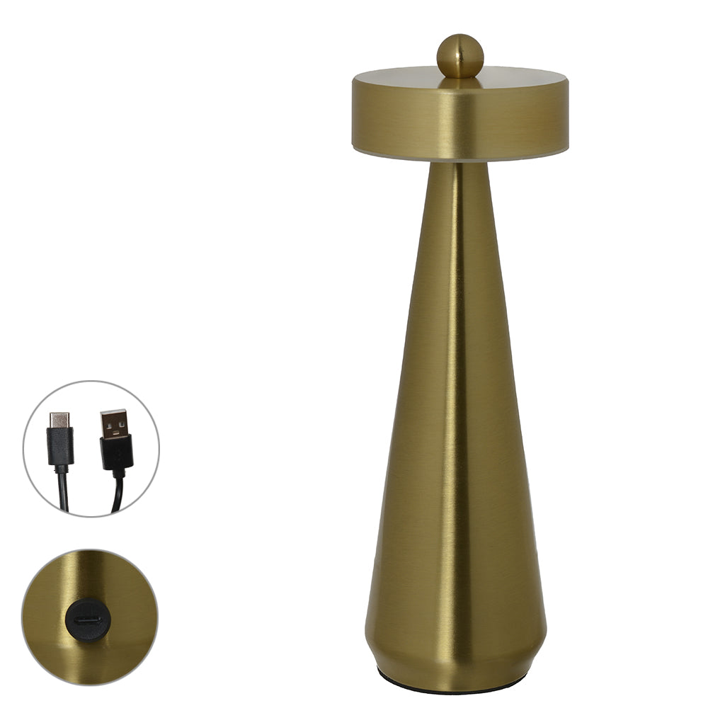 Luminária de mesa led metal – Dourado