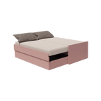 Cama Bicama Solteiro e Casal Versatile 3 em 1 - Rosa Ballet - Kartoon