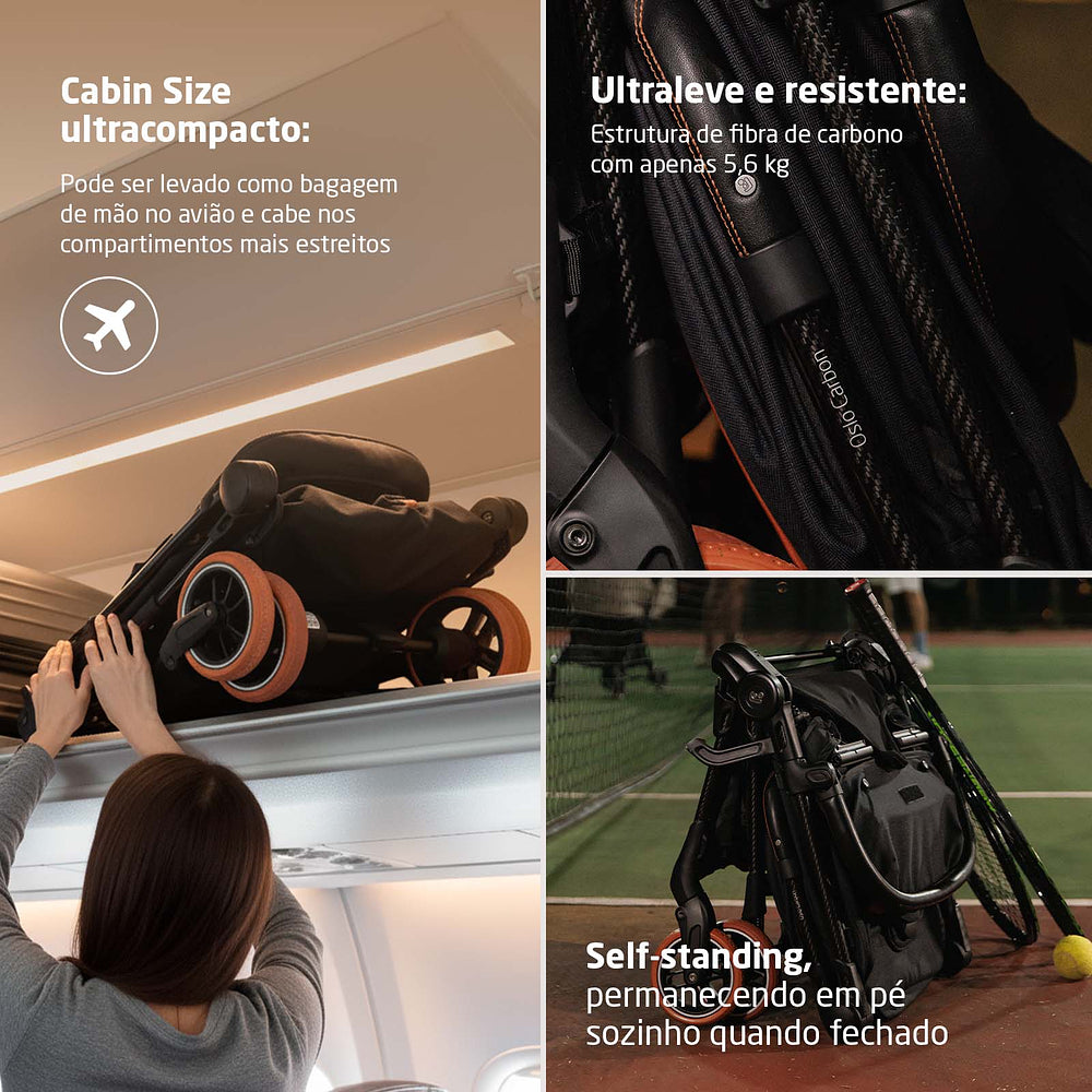 Carrinho de Bebê Oslo Carbon Black Sport - Maxi Cosi