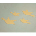 Kit Enfeite 4 Pássaros para Decoração de Parede - Cor:Amarelo