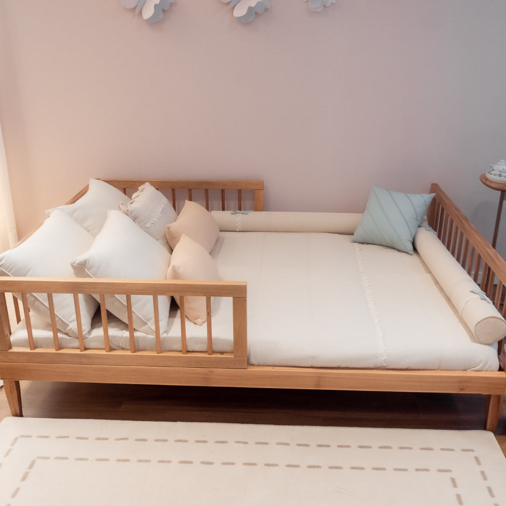 Kit Completo Almofadas Decorativas Neutro Cama Casal