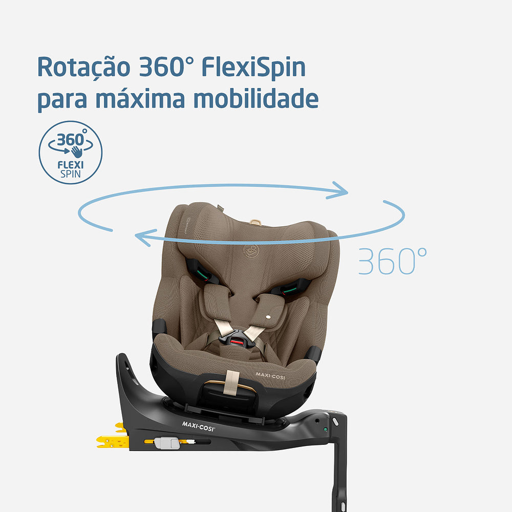 Cadeirinha Emerald 360 Pro Max Authentic Truffle - Maxi-Cosi