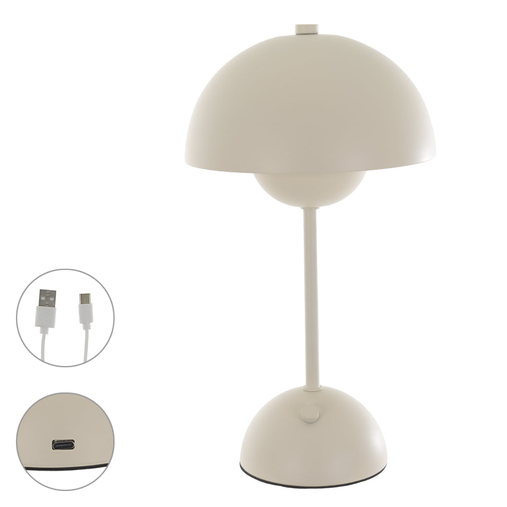 Luminária de mesa em metal – Off White