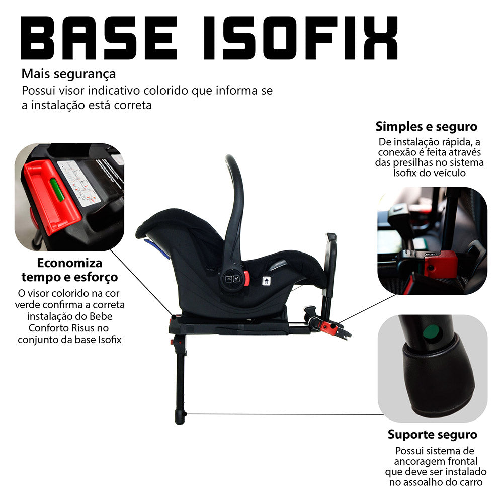 Base Bebê Conforto Isofix Risus - Abc Design