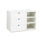 Berço Multifuncional Essen Branco com Grade Natural