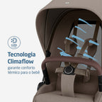 Carrinho Fame Max Twillic Truffle - Maxi-Cosi