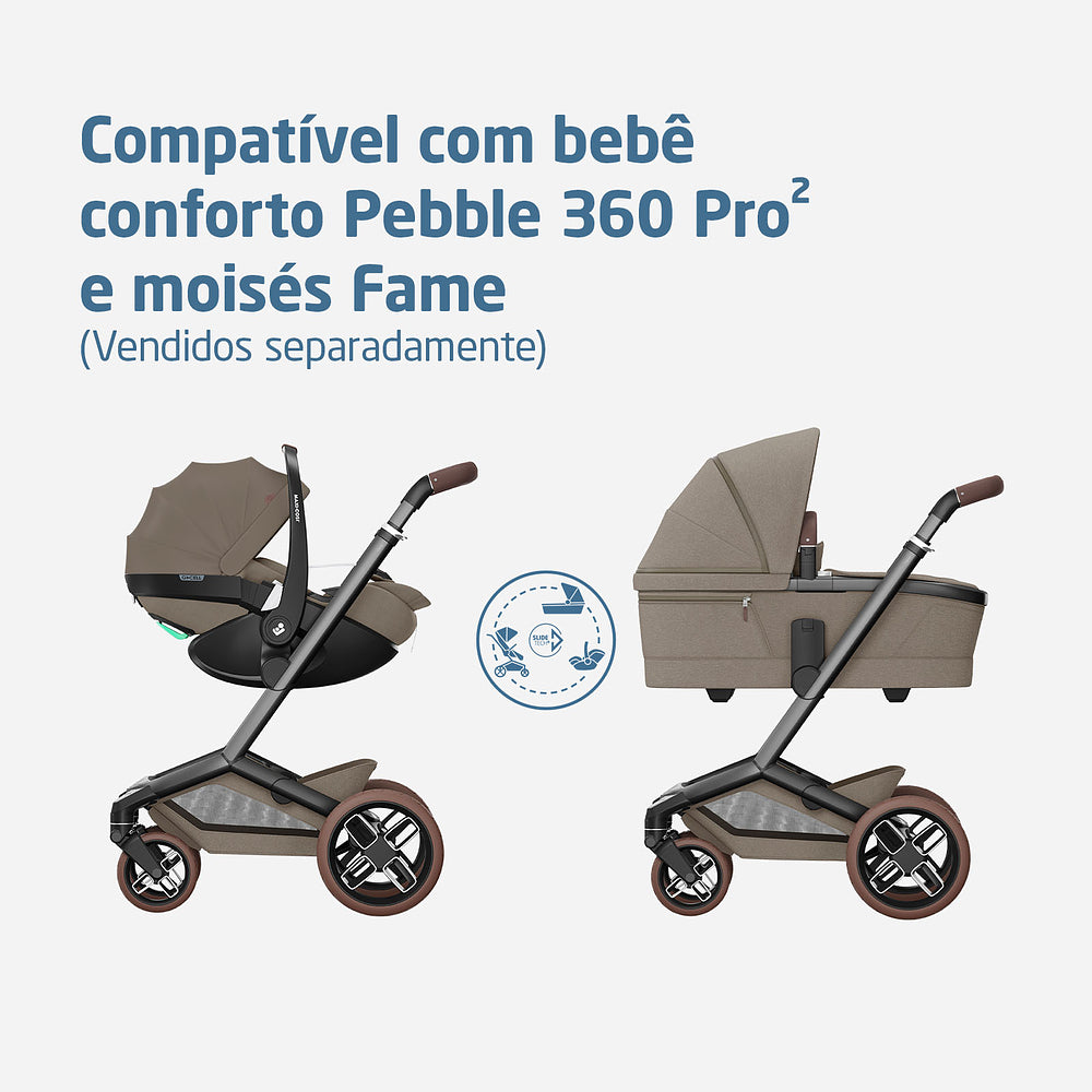 Carrinho Fame Max Twillic Truffle - Maxi-Cosi