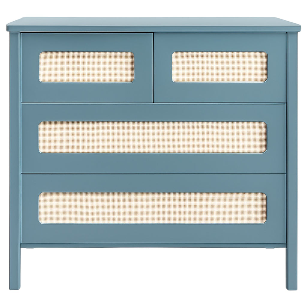 Cômoda Infantil Taline Azul Gude com Palha