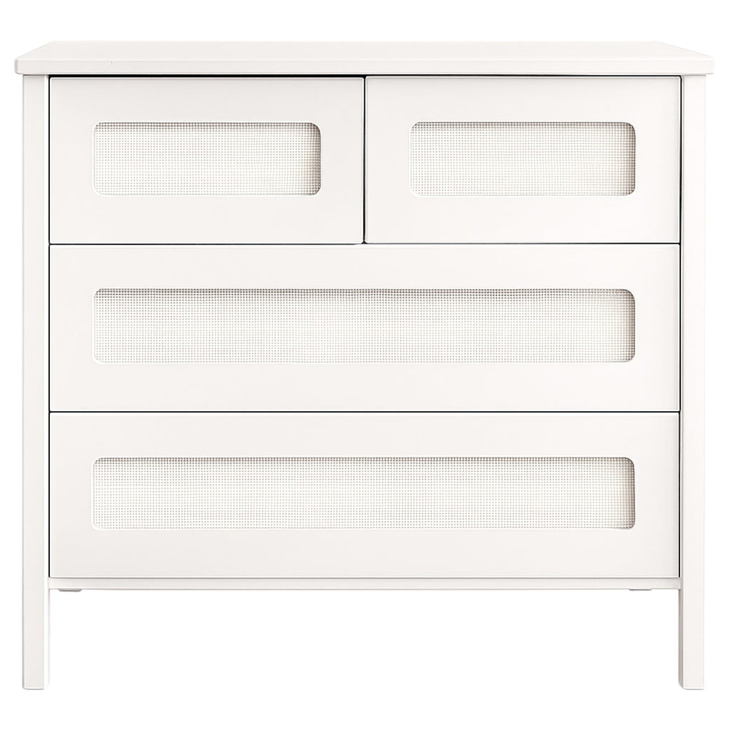 Cômoda Infantil Taline Branco com Palha