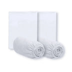 Kit 2 Lençóis e 2 Fronhas Berço Fases Kartoon 1ª Fase Branco - Era Uma Vez