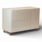 Cômoda Sleep COM704 com 4 Gavetas e 1 Porta - Branco - Sleeper