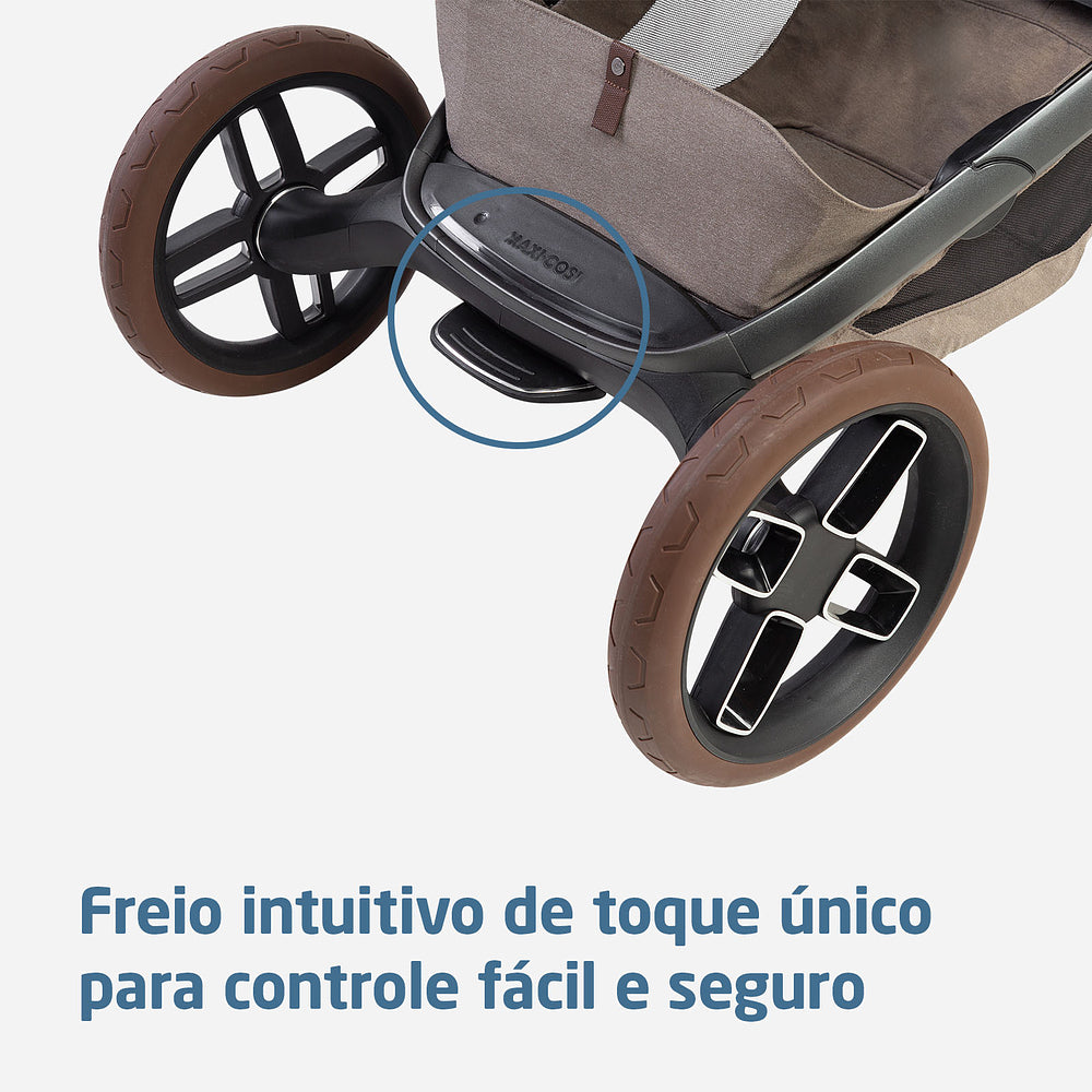 Carrinho Fame Max Twillic Truffle - Maxi-Cosi