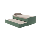 Cama Bicama Solteiro e Casal Versatile 3 em 1 - Verde Natureza - Kartoon