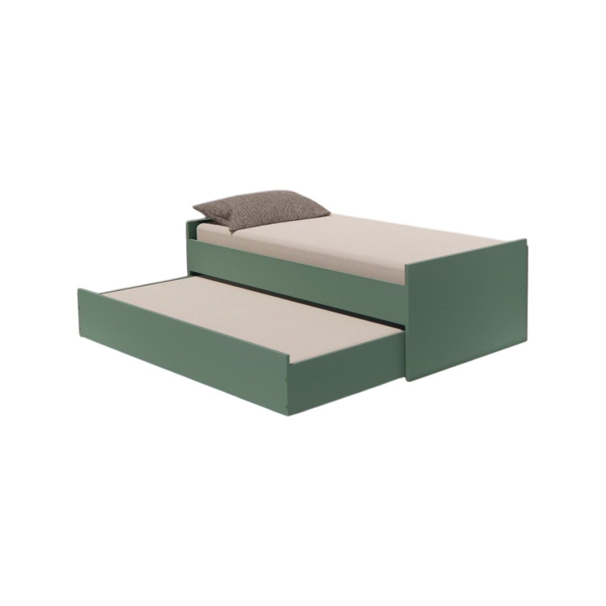 Cama Bicama Solteiro e Casal Versatile 3 em 1 - Verde Natureza - Kartoon