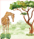 Painel de Parede - Girafa no Safari 2953