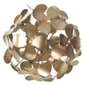 Escultura decorativa flores em metal – Dourado