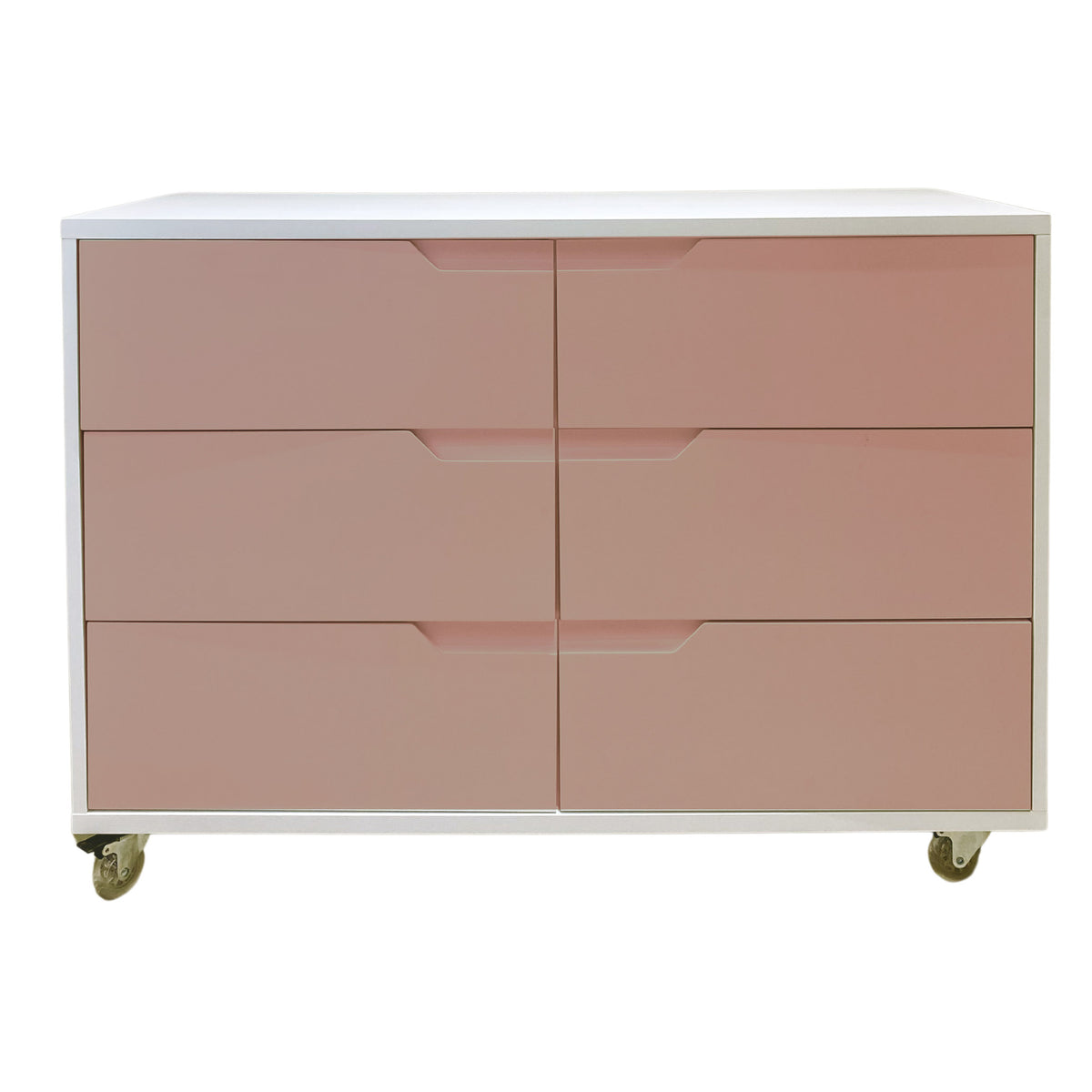 Cômoda Fases Rosa 6 Gavetas