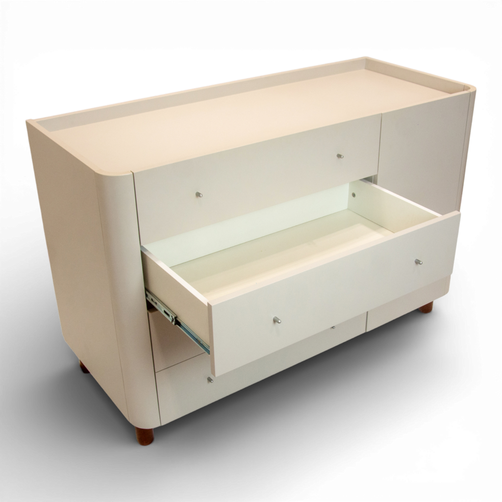 Cômoda Sleep COM704 com 4 Gavetas e 1 Porta - Branco - Sleeper